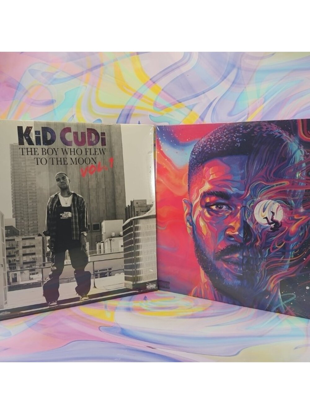 Lot of 2 Kid Cudi Records (New): The Boy Who Flew to the Moon Vol. 1, Chosen